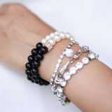 Opulent Bi-Strand Bracelet Silver