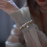 Opulent Bi-Strand Bracelet Gold