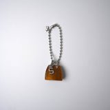 Uni-sac Tiger's Eye Bag Charm Silver