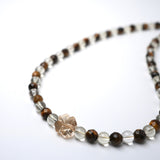 Clover Tiger's Eye & Citrine Necklace