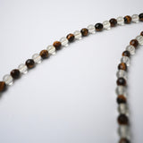 Clover Tiger's Eye & Citrine Necklace