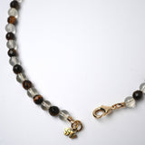 Clover Tiger's Eye & Citrine Necklace