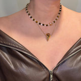 Clover Tiger's Eye & Citrine Necklace