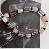 The Love Signal Formula Necklace with Rose Quartz and Brazilian Clear Quartz