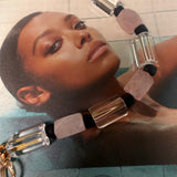 The Love Signal Formula Necklace with Rose Quartz and Brazilian Clear Quartz