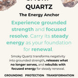 CALL ME CLEAR Phone Charm | Smoky Quartz with Clear Quartz -  GENDER FLUID