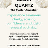 AMP UP YOUR VIBE EARRINGS | Brazilian Cushioned cut Clear Quartz with Smiley face charm