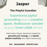 CALL ME JOYFUL Phone Charm | Dalmatian Jasper & Black Agate -  GENDER FLUID