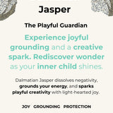 IT'S A JOYRIDE NECKLACE | Brazilian Clear Quartz nuggets & round sphere Dalmatian Jasper