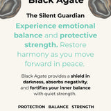 CALL ME CLEAR Phone Charm | Black Agate & Aquamarine -  GENDER FLUID