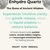 GOTTA MANIFEST NECKLACE | The Himalayan Region Enhydro Quartz pendant on 18K gold plated and silver beads