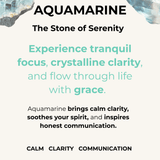 CALL ME CLEAR Phone Charm | Black Agate & Aquamarine -  GENDER FLUID