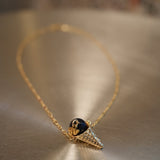 GVlato Blue Sandstone Necklace