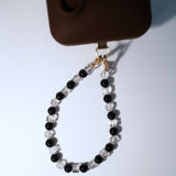 Black Agate Phone Charm