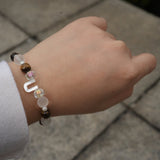 We shell vibe Tiger's Eye and Quartz Bracelet