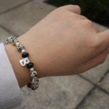 We shell vibe Dalmatian Jasper Bracelet