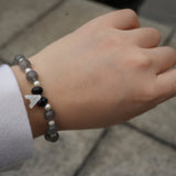 We shell vibe Labradorite Bracelet