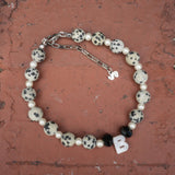 We shell vibe Dalmatian Jasper Bracelet