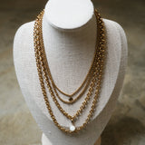 Timeless Tiers 4-layer Necklace With Mother Of Pearl