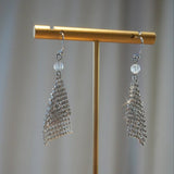 Bling It On Silver Earrings With Moonstone