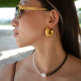Liora Necklace - Garnet & Rose Quartz