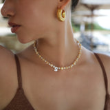 Pearl-fect Necklace - Brown Lip Mother of Pearl & Mother of Pearl