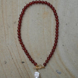 Kaia Necklace - Red Agate