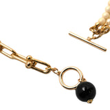 Eva Choker Gold with Black Agate