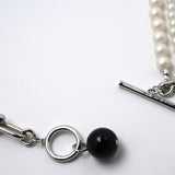 Eva Choker Silver with Black Agate