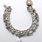 Opulent Bi-Strand Bracelet Silver