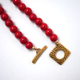 Lollipop Necklace Red