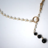 Get Lucky Long Necklace with Black Agate