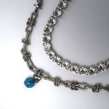 Opulent Tri-Versal Choker Silver