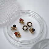 GV Vintage Clip On Earrings Red