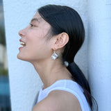 AMP UP YOUR VIBE EARRINGS | Brazilian Cushioned cut Clear Quartz with Smiley face charm