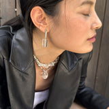 AMP UP YOUR VIBE EARRINGS | Cylinder Brazilian Clear Quartz