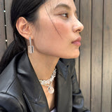 AMP UP YOUR VIBE EARRINGS | Cylinder Brazilian Clear Quartz