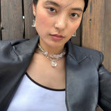 AMP UP YOUR VIBE EARRINGS | Cylinder Brazilian Clear Quartz