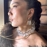 AMP UP YOUR VIBE EARRINGS | Non Identical Brazilian Clear Quartz