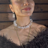 GOTTA MANIFEST NECKLACE | Himalayan Quartz & Brazilian Rectangular Facet Clear Quartz