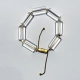 AMP UP YOUR VIBE BRACELET | Brazilian Oblong Clear Quartz