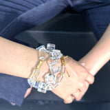 AMP UP YOUR VIBE BRACELET | Cushion Faceted Brazilian Clear Quartz