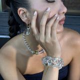 AMP UP YOUR VIBE BRACELET | Cushion Faceted Brazilian Clear Quartz