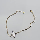 HEY TRANSFORMER NECKLACE | Brazilian Diamond faceted Smoky Quartz on 18K gold plated chain