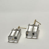 AMP UP YOUR VIBE EARRINGS | Non Identical Brazilian Clear Quartz