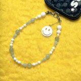 CALL ME HAPPY Phone Charm | Aquamarine & White Coral