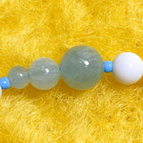 CALL ME HAPPY Phone Charm | Aquamarine & White Coral