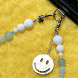 CALL ME HAPPY Phone Charm | Aquamarine & White Coral
