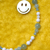 CALL ME HAPPY Phone Charm | Aquamarine & White Coral