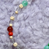 THE LUCKY TRIO Phone Charm | Clear Quartz, Jade & Red Agate